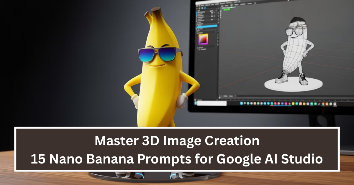 Master 3D Image Creation: 15 Nano Banana Prompts for Google AI Studio