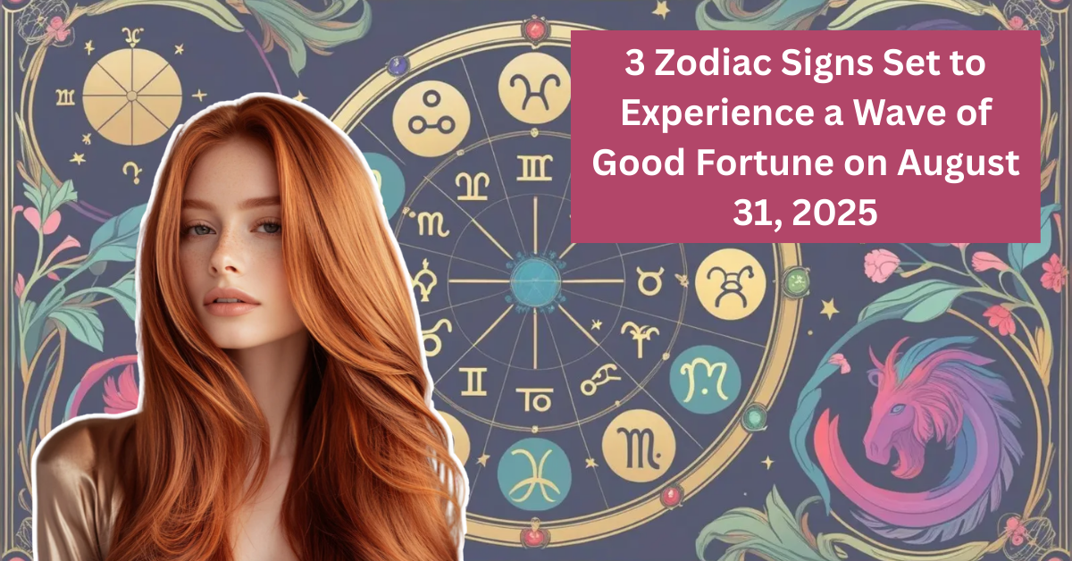 3 Zodiac Signs Set to Experience a Wave of Good Fortune on August 31, 2025