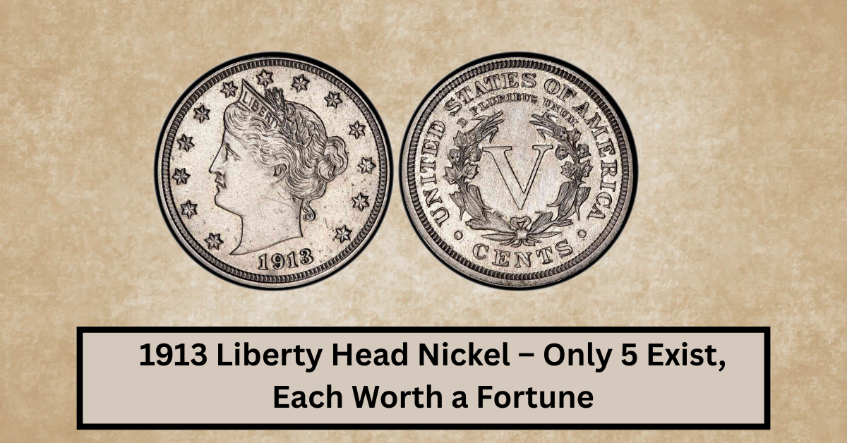 1913 Liberty Head Nickel – Only 5 Exist, Each Worth a Fortune