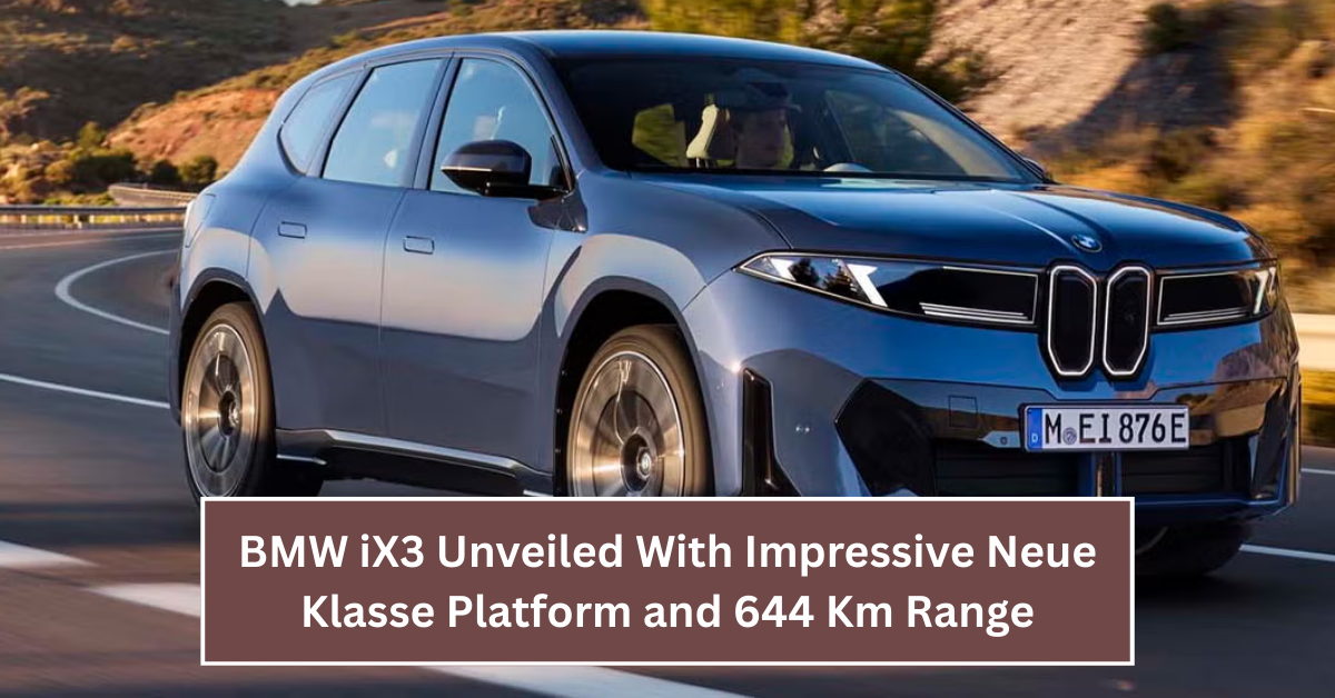 2026 BMW iX3 Unveiled With Impressive Neue Klasse Platform and 644 Km Range